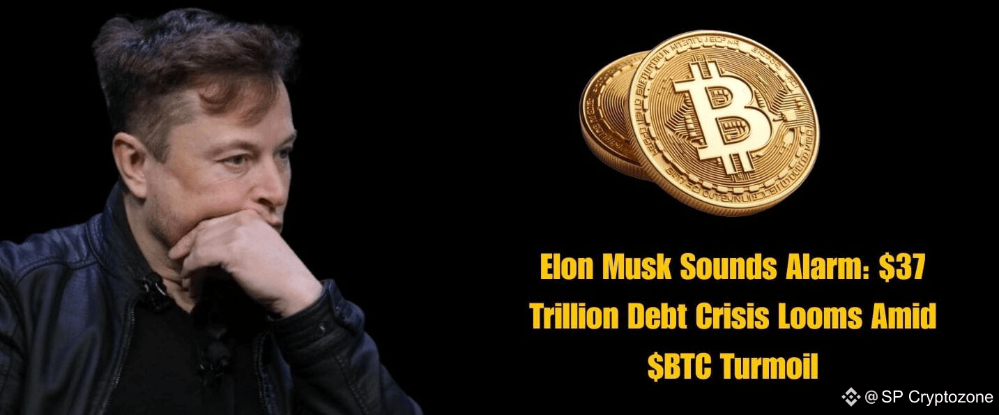 🚨 Elon Musk Sounds Alarm: $37 Trillion Debt Crisis Looms Am | SP  Cryptozone na Binance Square