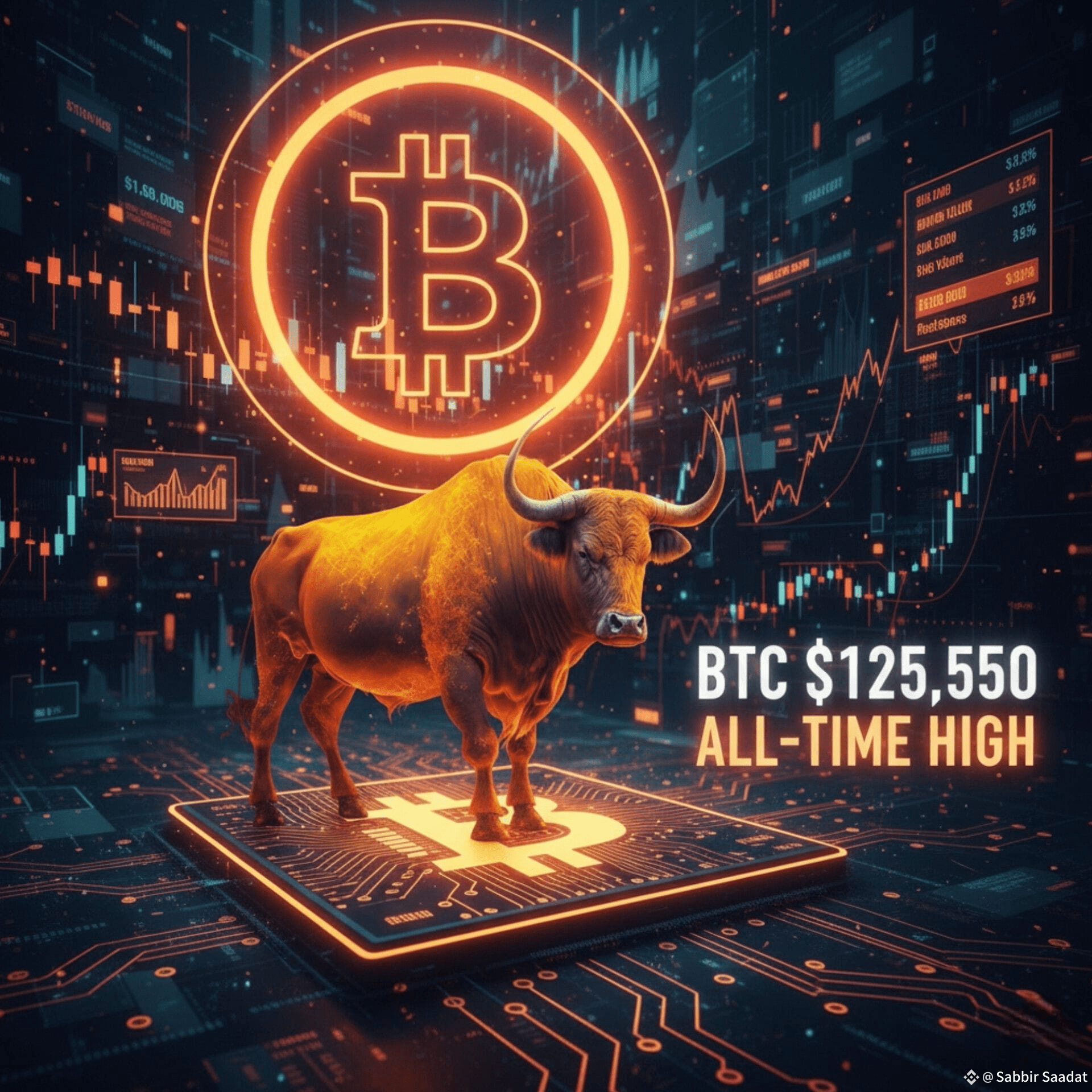 As of October 5, 2025, Bitcoin (BTC) has reached a new all-t | Sabbir  Saadat on Binance Square