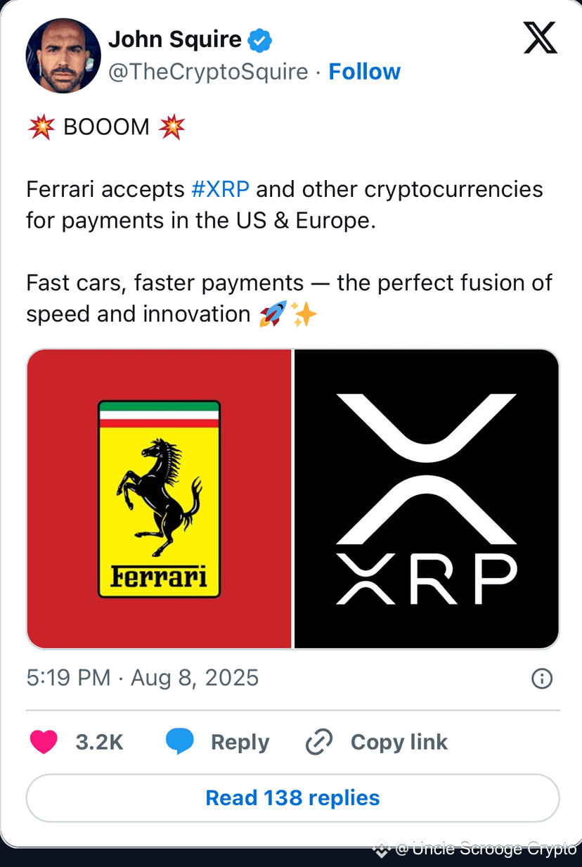 Is ferrari accepting xrp (91) foto