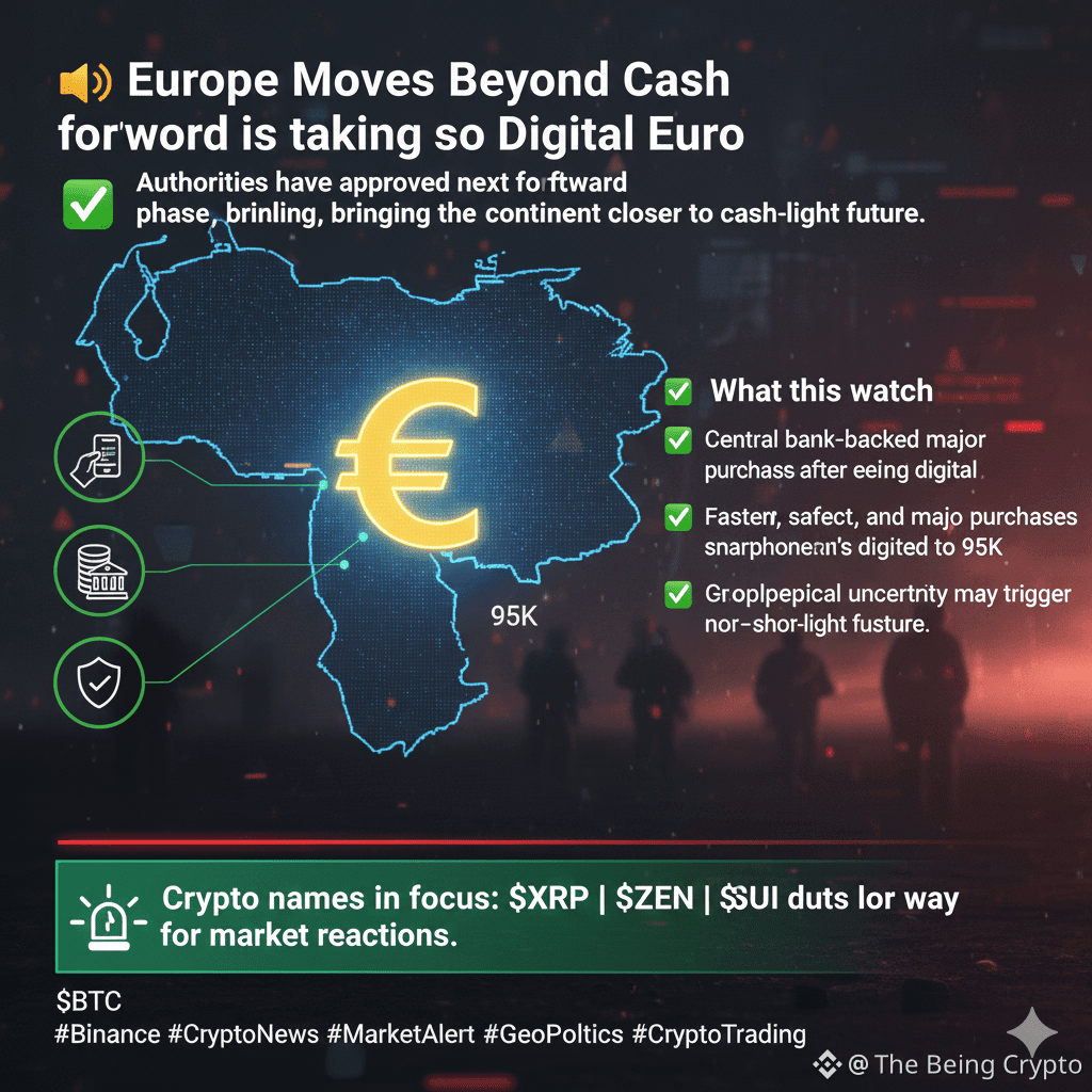 📢 Europe Moves Beyond Cash Europe is taking a major step f | BeingCrypto  Pro على Binance Square