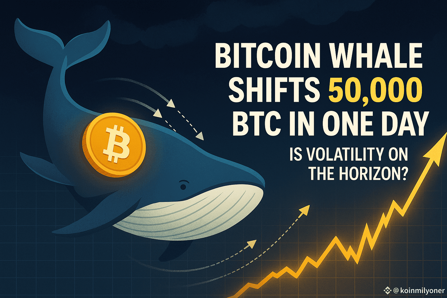 🐋 Bitcoin Whale Shifts 50,000 BTC in One Day — Is Volatilit | koinmilyoner  on Binance Square