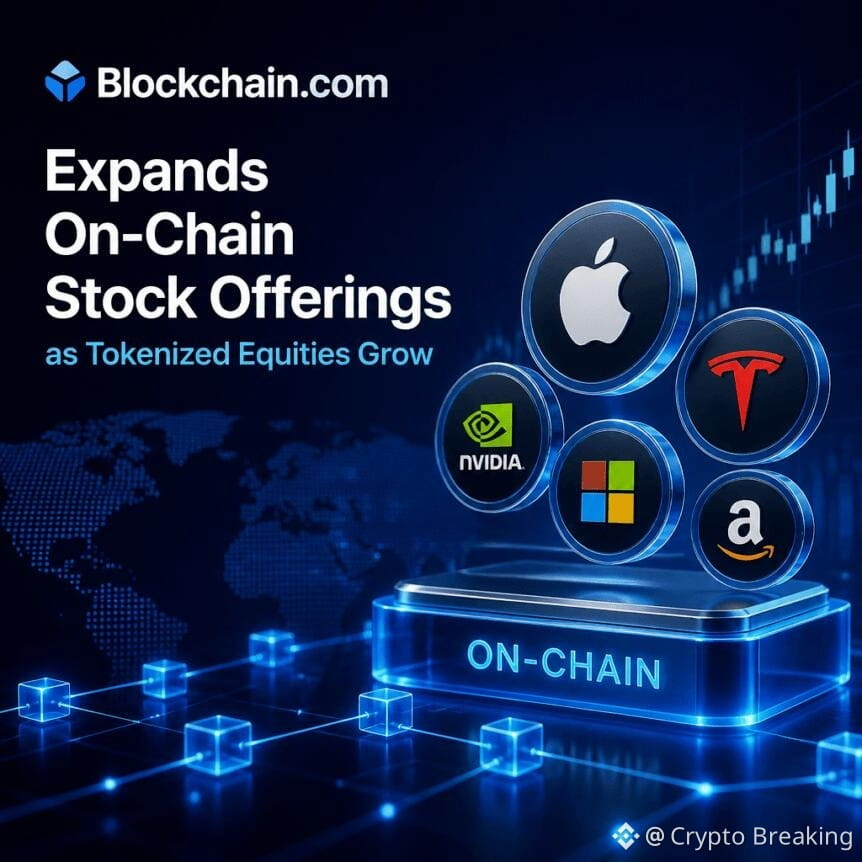 Blockchain.com Expands On-Chain Stock Offerings As Tokenized Equities Grow