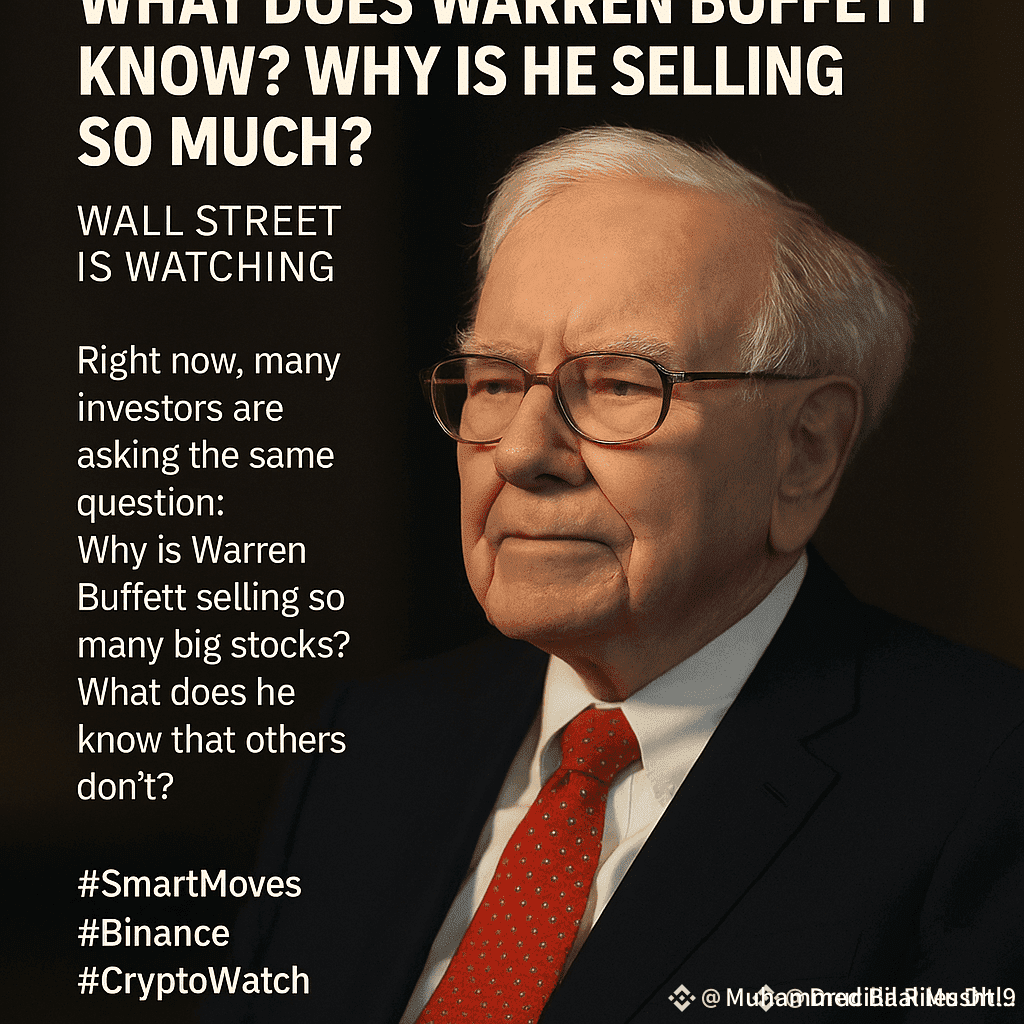 What Does Warren Buffett Know? Why Is He Selling So Much? | Muhammed Bilal  Mushtaq on Binance Square