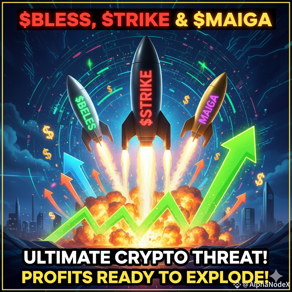 🔥 $BLESS , $STRIKE & $MAIGA — THE ULTIMATE CRYPTO TRIPLE TH | AlphaNodeX  on Binance Square