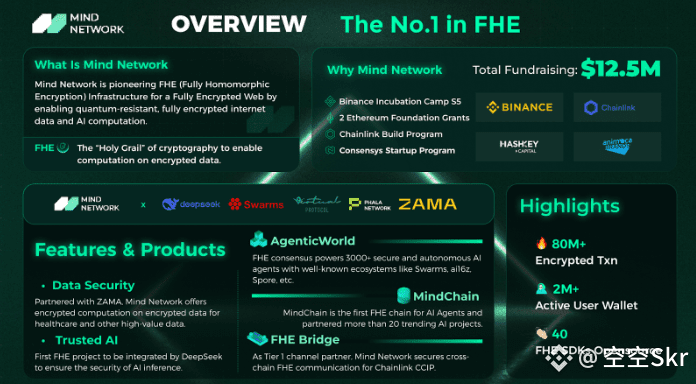 The leading player in the FHE space, Mind Network, has | 空空Skr on ...
