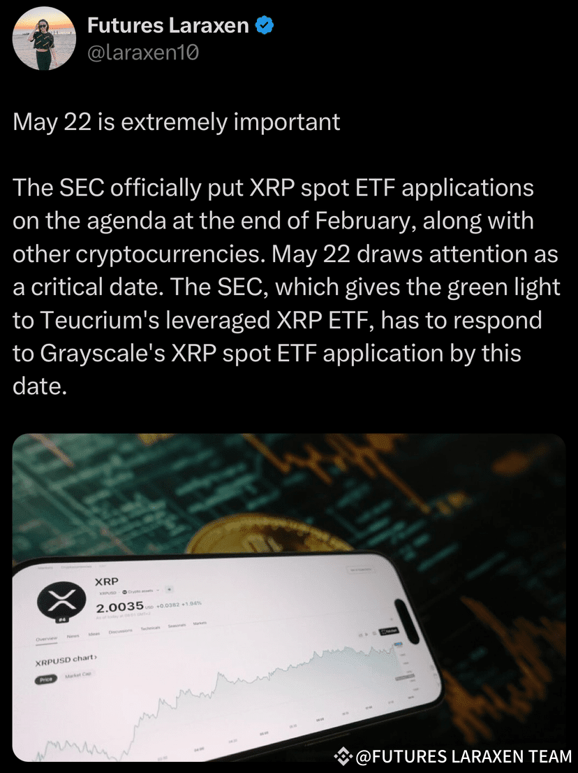 Critical date in XRP is May 22: 