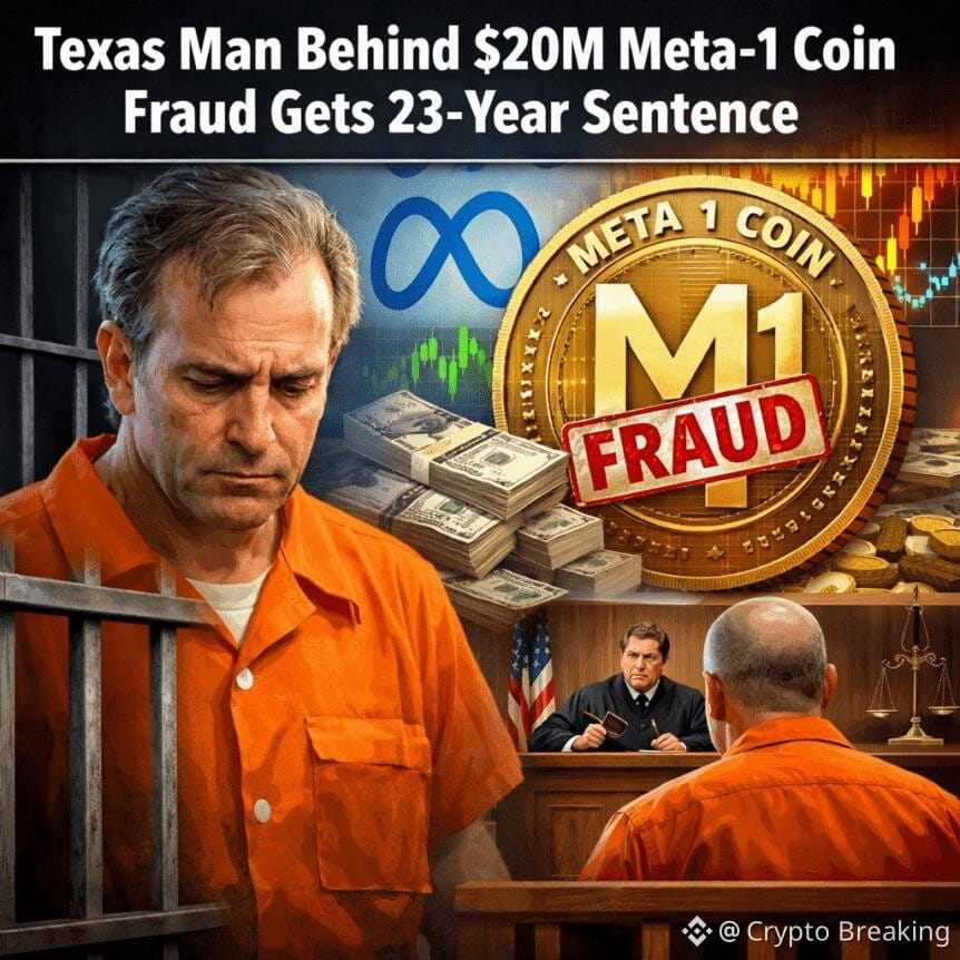 Texas Man Behind $20m Meta-1 Coin Fraud Gets 23-Year Sentence