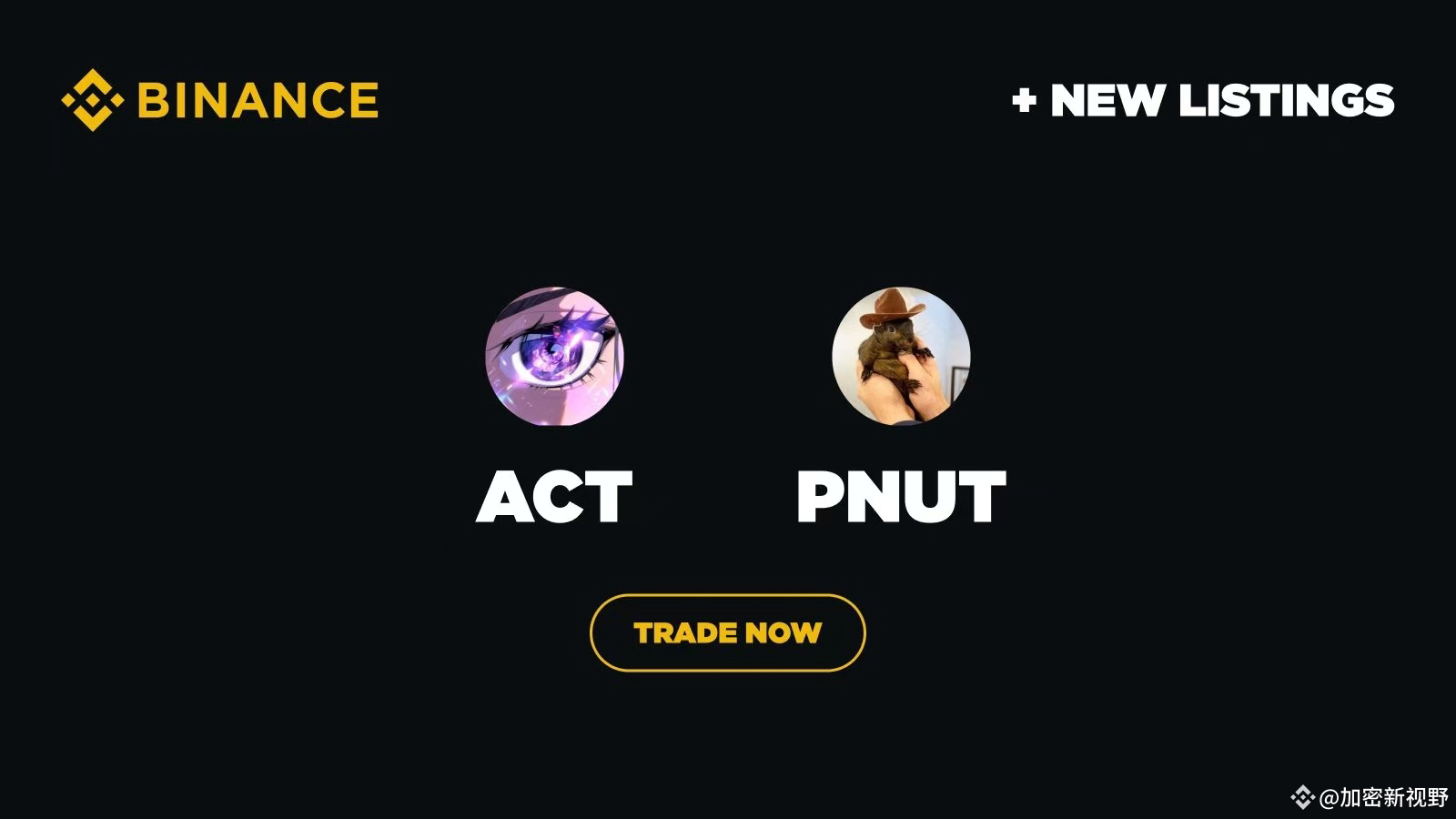 一文看懂：PNUT、ACT、PEPE三大百倍金狗！ | 加密新视野发布于币安广场