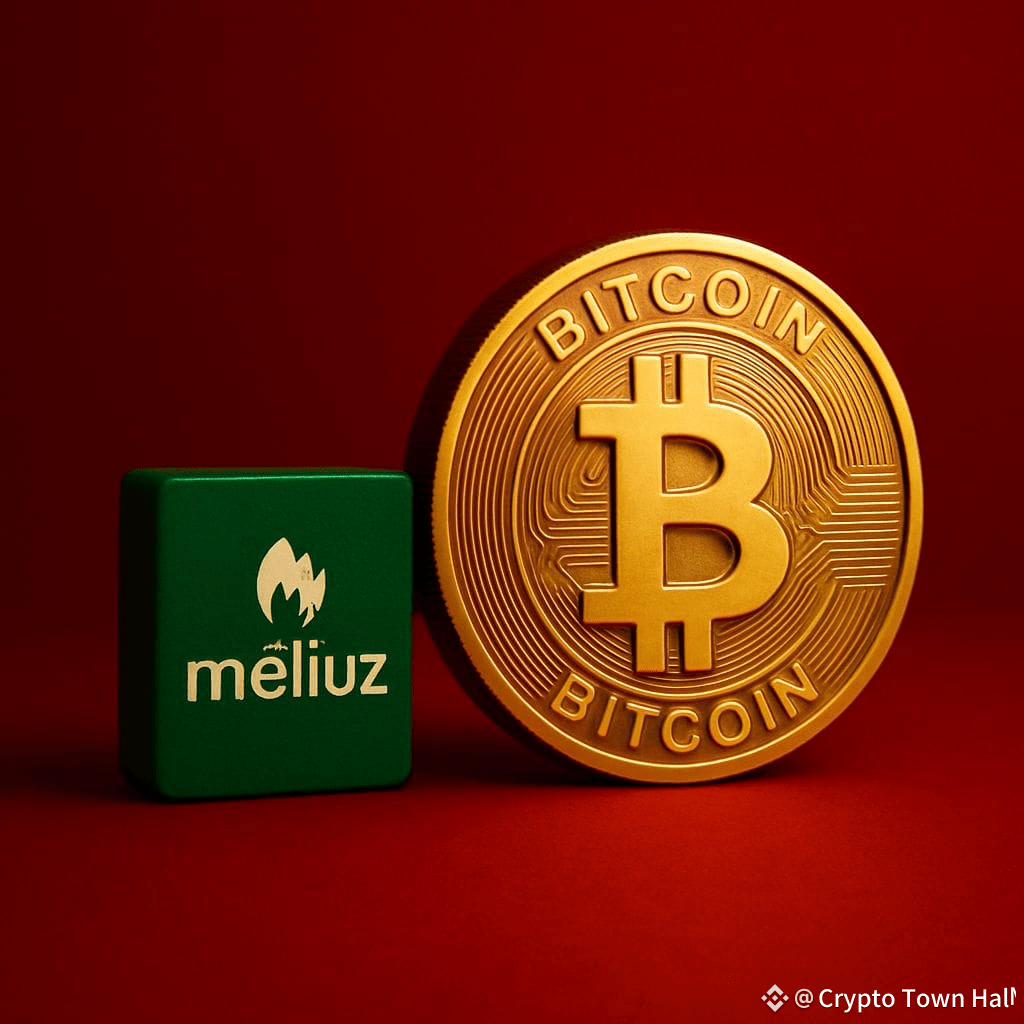 MÉLIUZ 在国库中增加比特币，成为巴西首家如此操作Méliuz 已购买2840万美元的比特币，将这一资产纳入其企| Crypto Town  Hall发布于币安广场