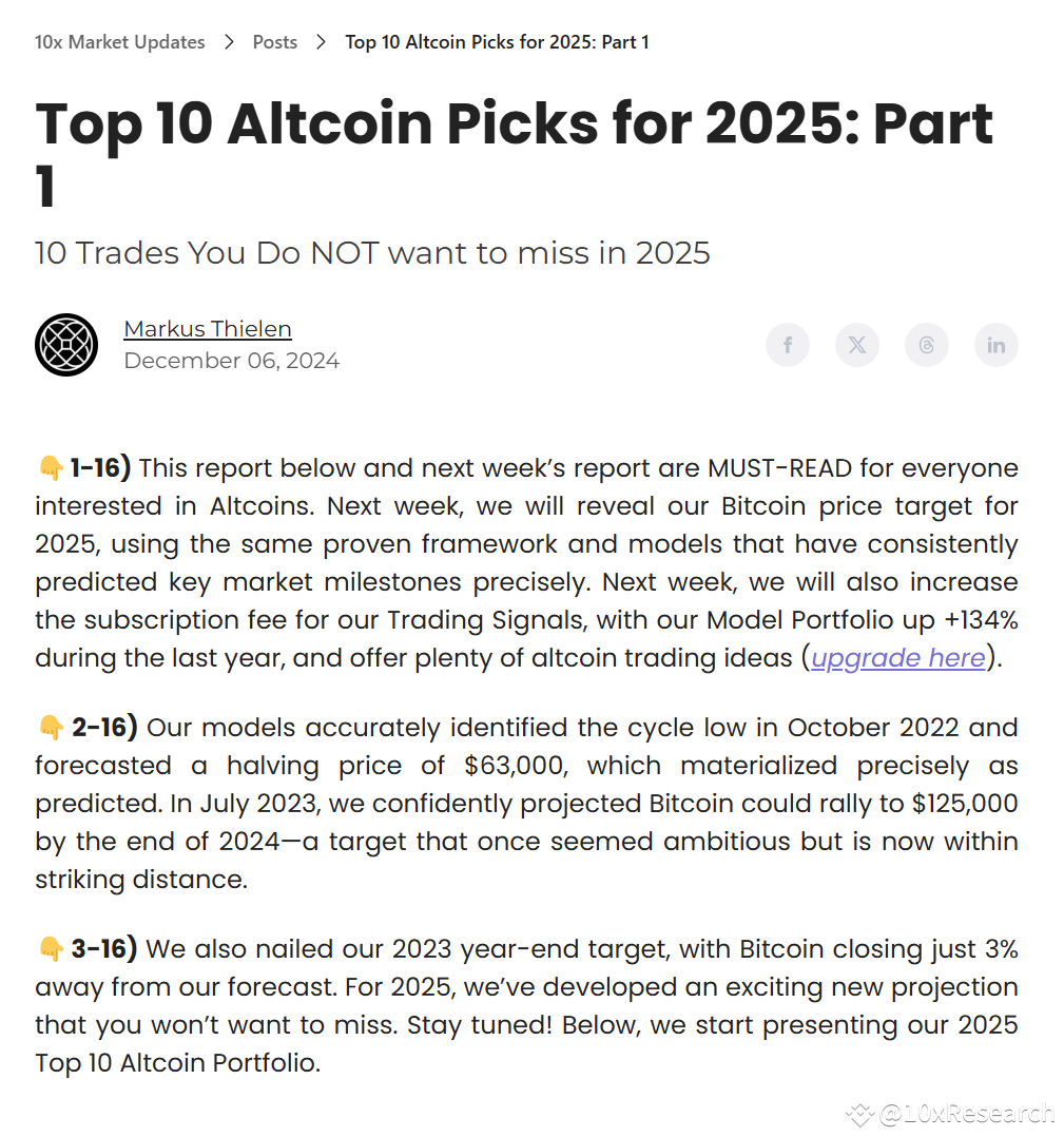 Top 10 Altcoin Picks For 2025 Part 1 1 16 This Report 10xResearch top-10-altcoin-picks-for-2025-part-1-1-16-this-report-10xresearch