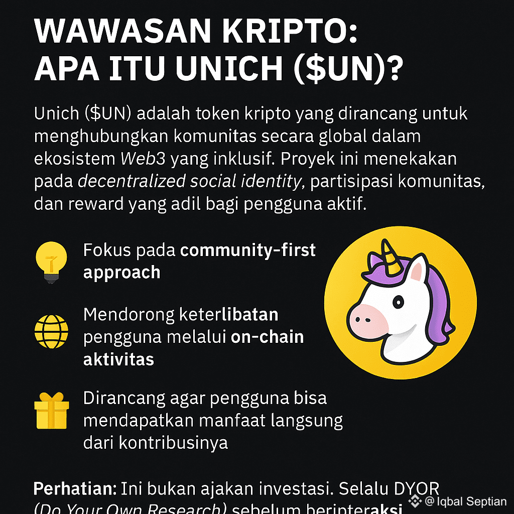 📚 Crypto Insight: What is Unich ($UN)? Unich ($UN) is a | Iqbal Septian on  Binance Square