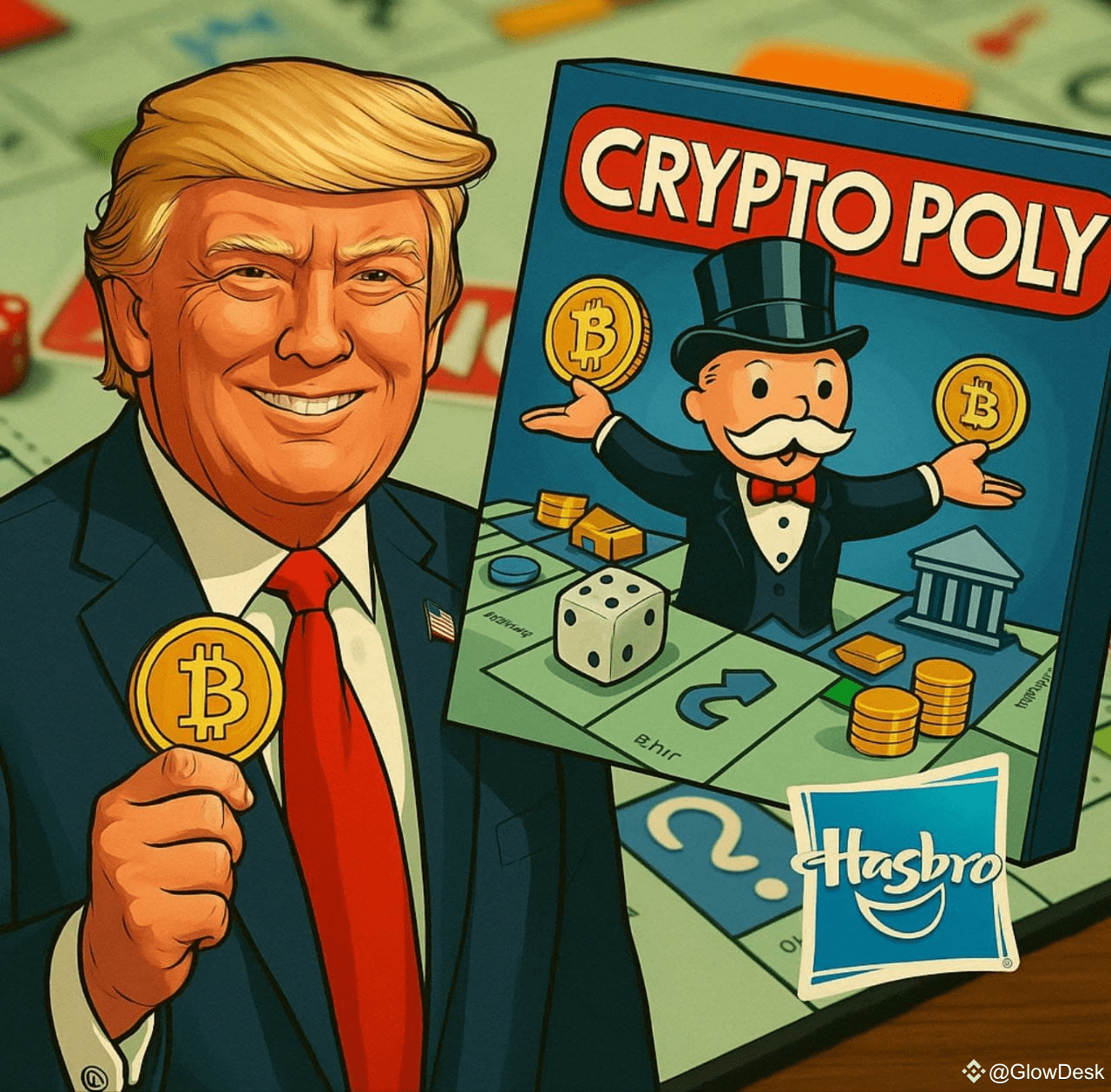 🟡 The Trump Family Launches Crypto-Monopoly — But Hasbro is | GlowDesk on  Binance Square