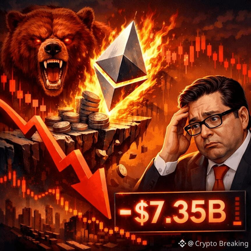 Tom Lee's Eth Portfolio Falls $7.35b As Ether Outlook Turns Bearish