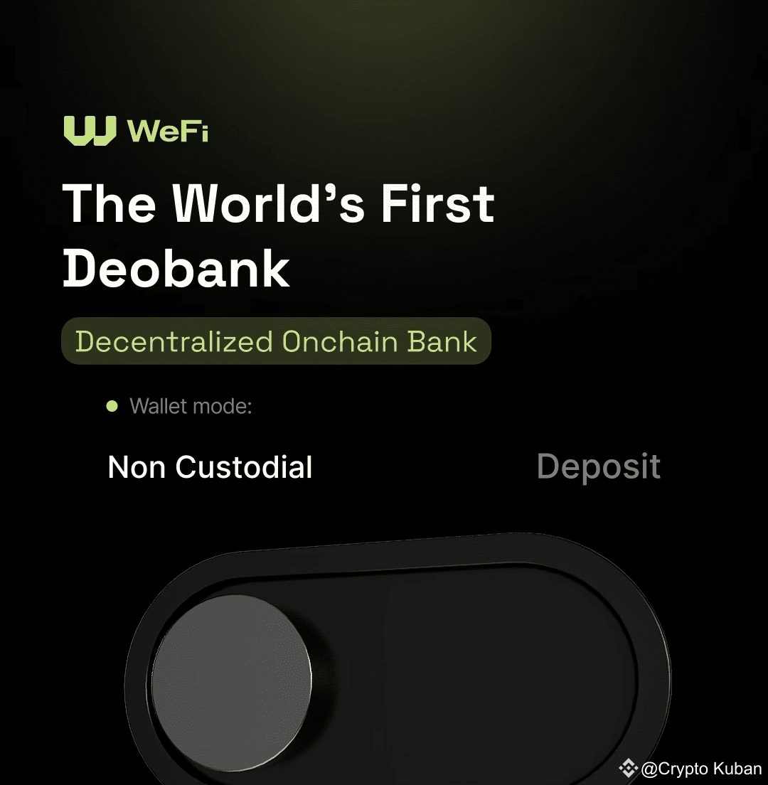 WeFi lance Deobank, la première banque décentralisée au monde sur la chaîne  | CRYPTOKUBAN sur Binance Square
