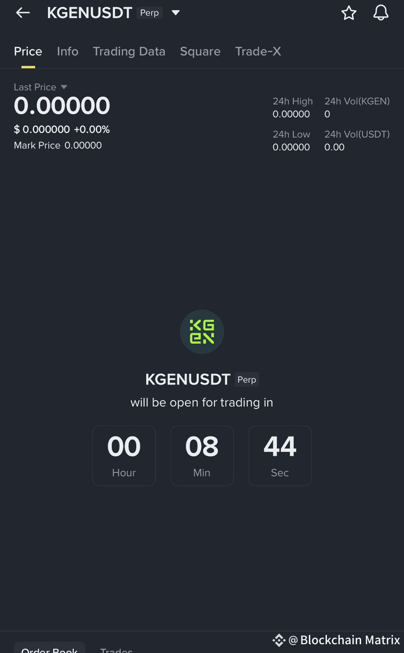 🔥 NEW COIN LAUNCH ALERT – $KGEN/USDT IS GOING LIVE! 🔥 The | Blockchain  Matrix on Binance Square