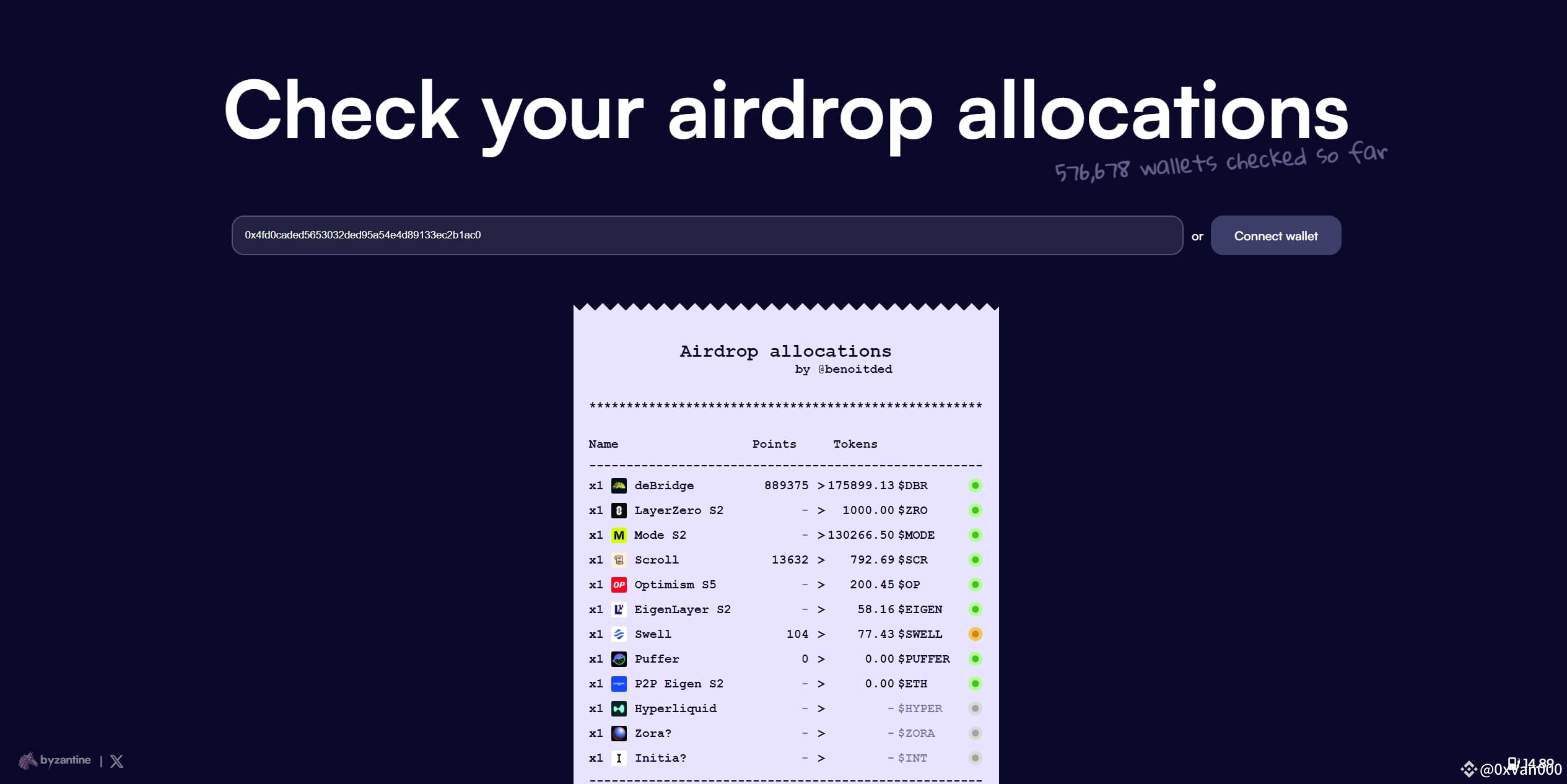 别再错过空投！教你如何用这个工具一键检查所有空投！ | Van社长发布于币安广场