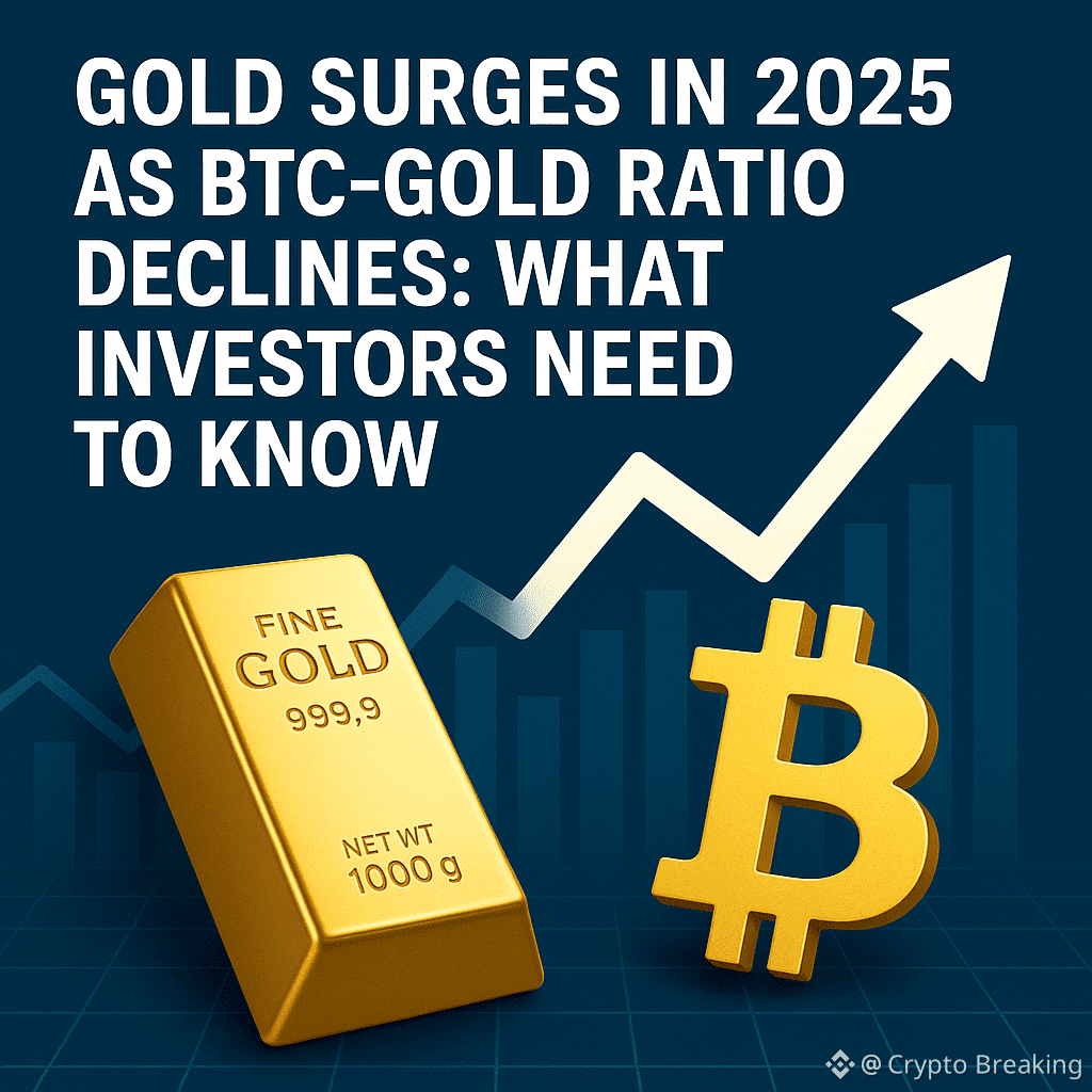 Gold Surges In 2025 As Btc-Gold Ratio Declines: What Investors Need To Know