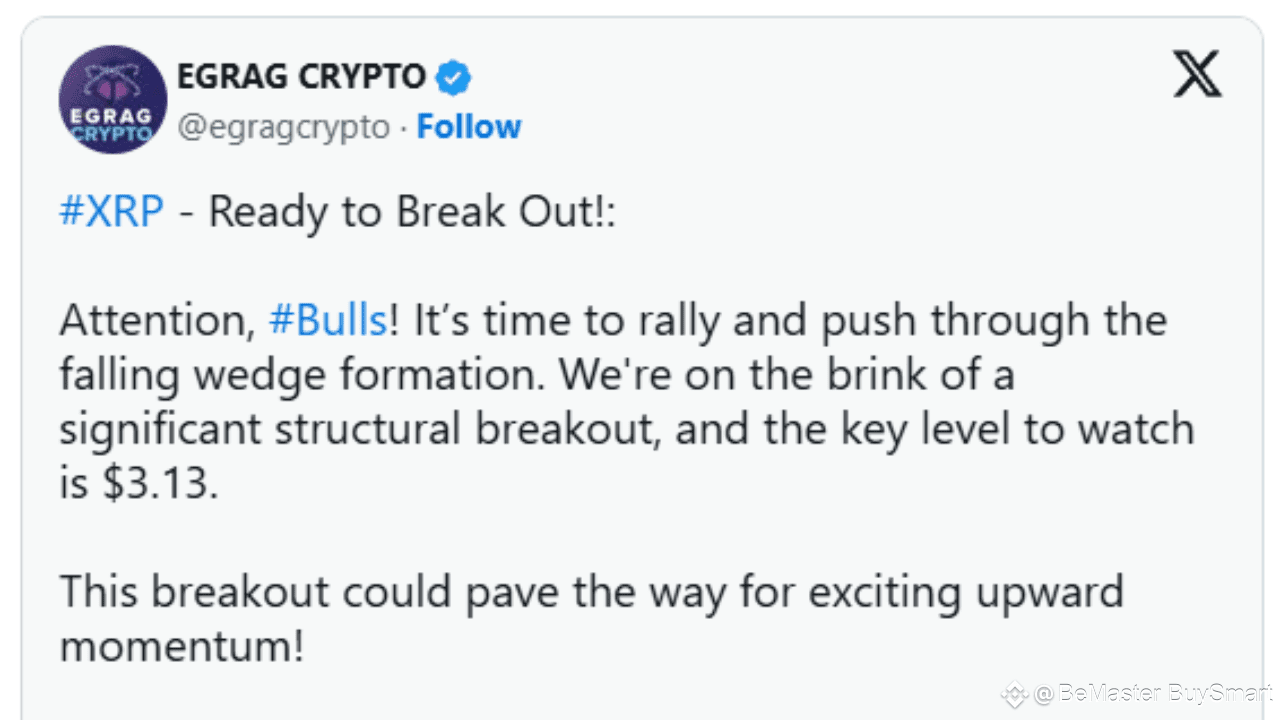 Egrag Crypto Says XRP Is Ready to Break Out. Here Are Key Levels To Watch |  BeMaster BuySmart on Binance Square