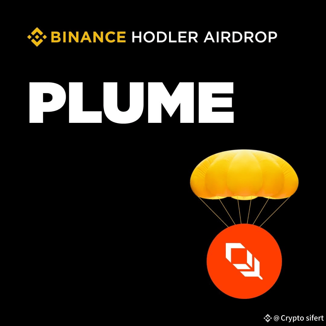 PLUME . Top-left: The Binance logo and text 