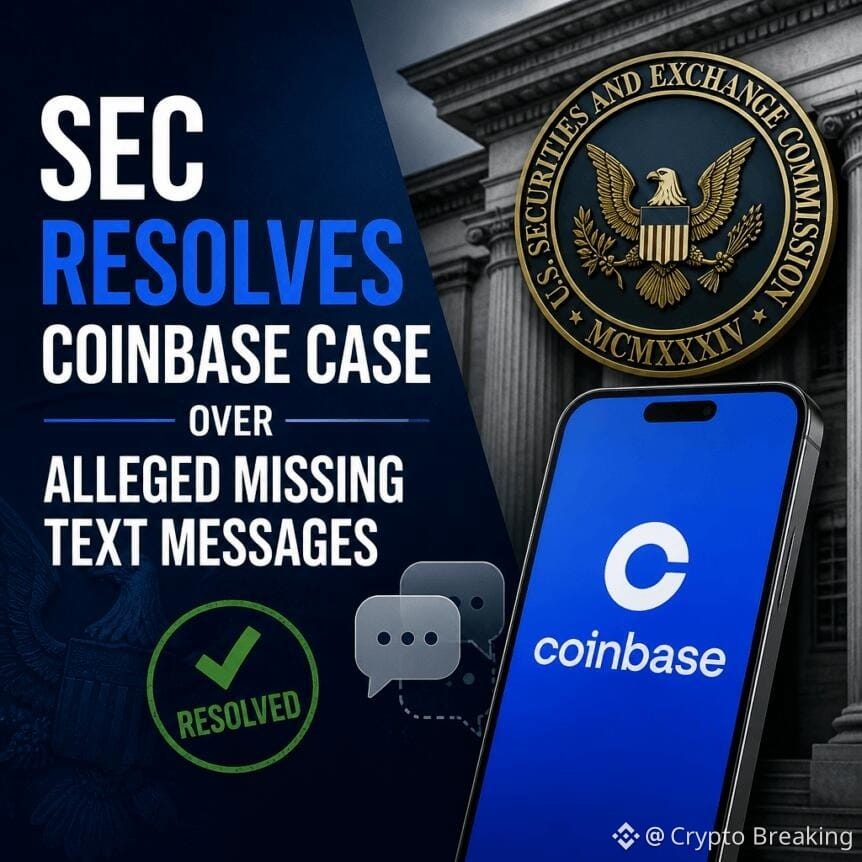 Sec Resolves Coinbase Case Over Alleged Missing Text Messages