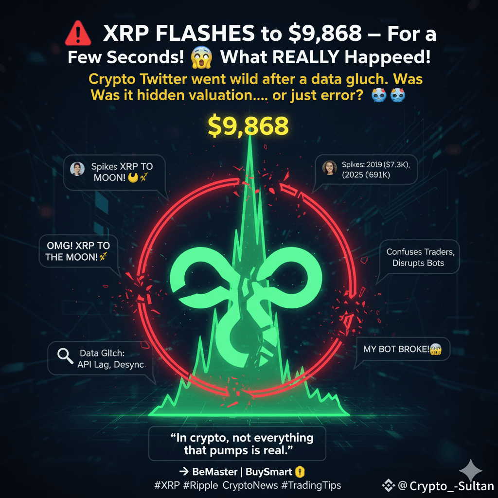 🚨 $XRP FLASHES to $9,868 — For a Few Seconds! 😱 What | Crypto_-Sultan on  Binance Square