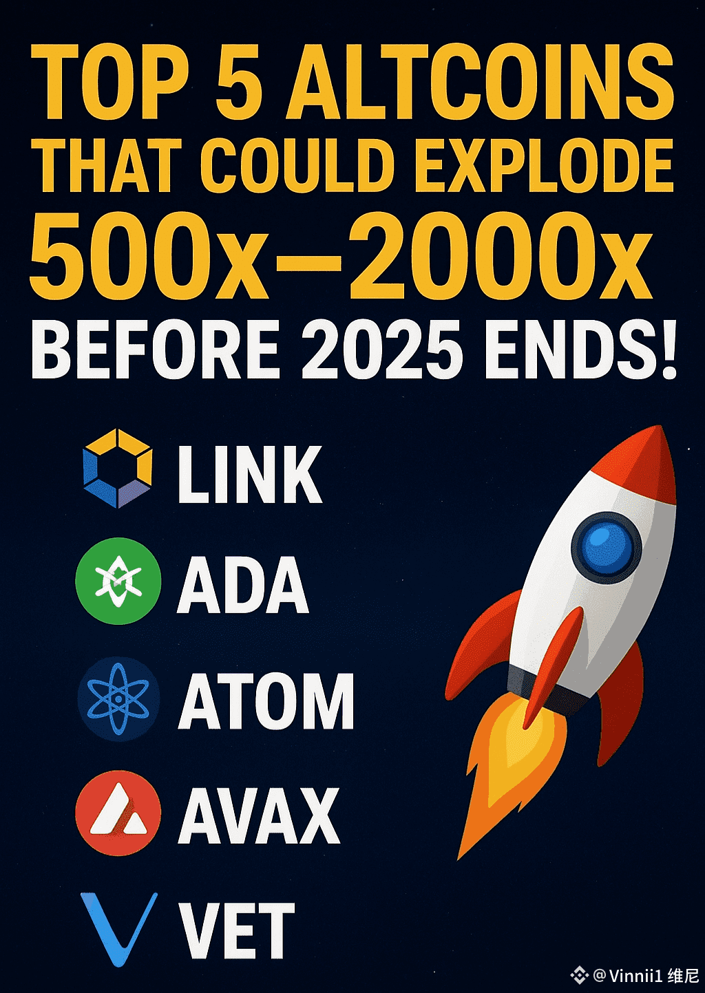 #Top5Altcoins 🚀 Top 5 Altcoins Set to Explode Before 2025 | VINii1 维尼 ...