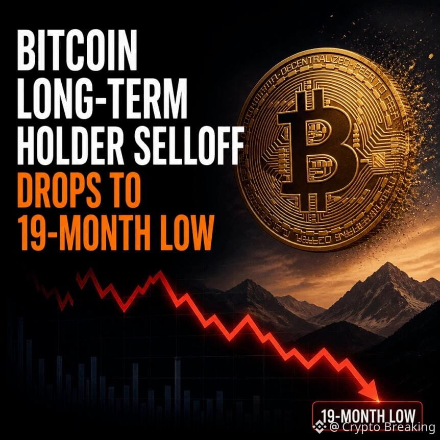 Bitcoin Long-Term Holder Selloff Drops To 19-Month Low