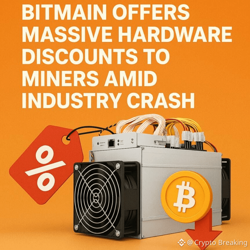 Bitmain Offers Massive Hardware Discounts To Miners Amid Industry Crash
