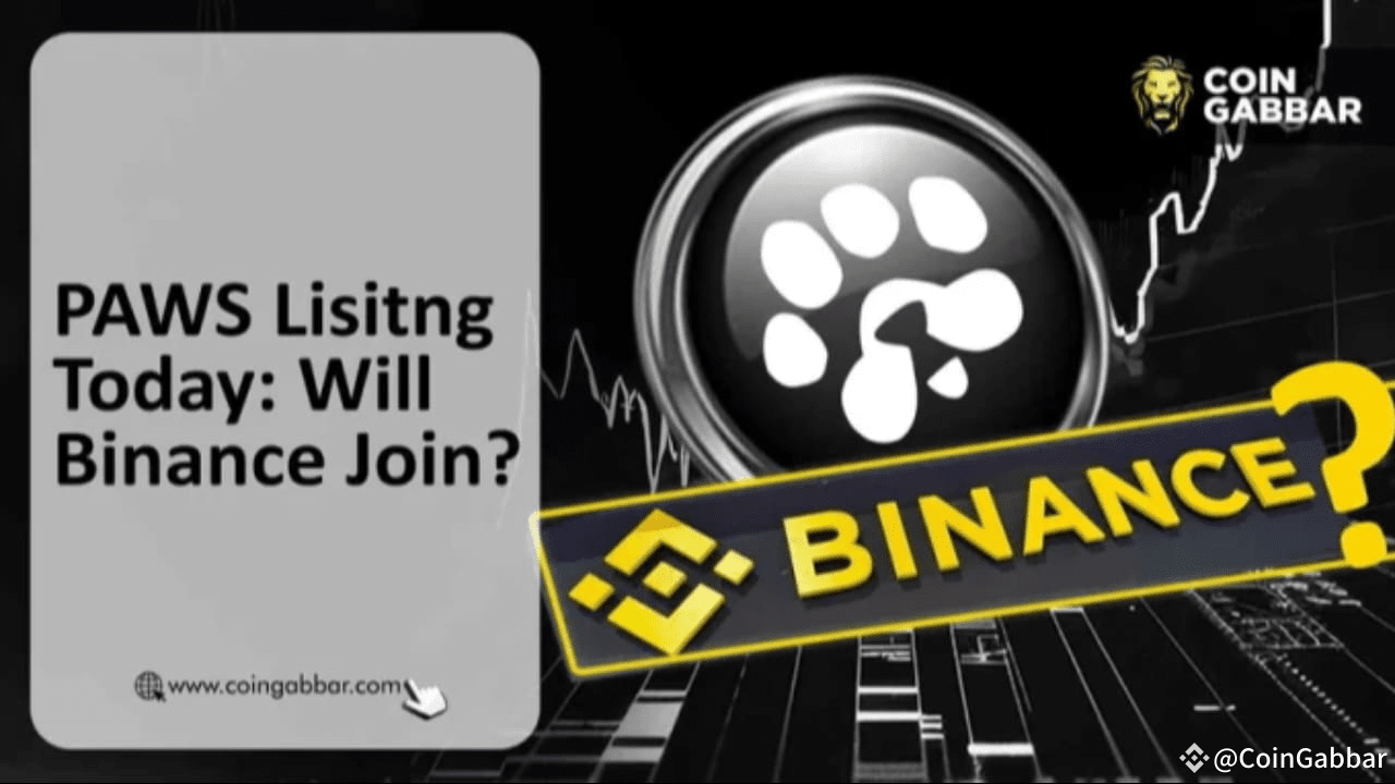 Will Binance List PAWS & Boost Price? PAWS Listing Truth Inside |  CoinGabbar on Binance Square