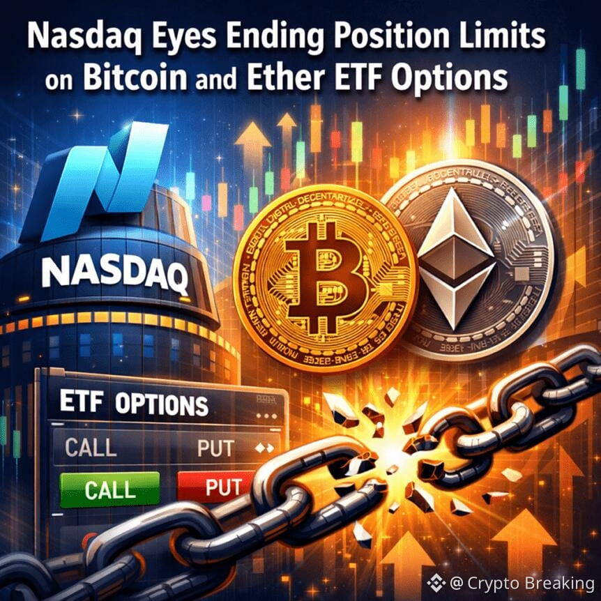 Nasdaq Eyes Ending Position Limits On Bitcoin And Ether Etf Options