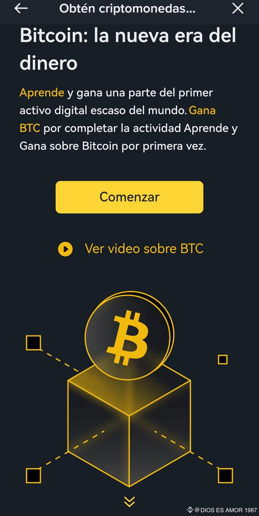 Bitcoin: the new era of money Learn and earn a part of the | DIOS ES AMOR  1987 on Binance Square