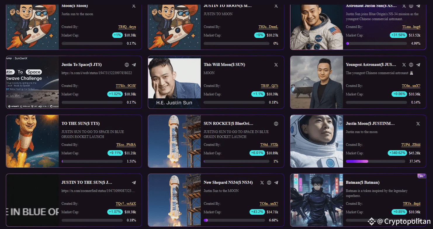 Justin Sun to join the next Blue Origin crew