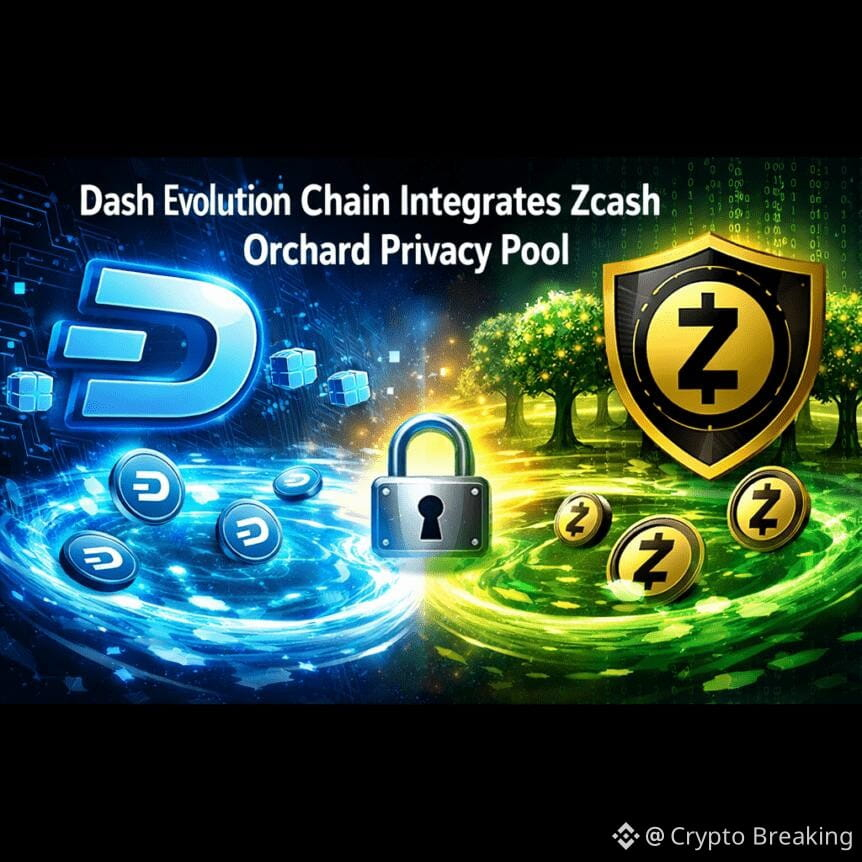 Dash Evolution Chain Integrates Zcash Orchard Privacy Pool