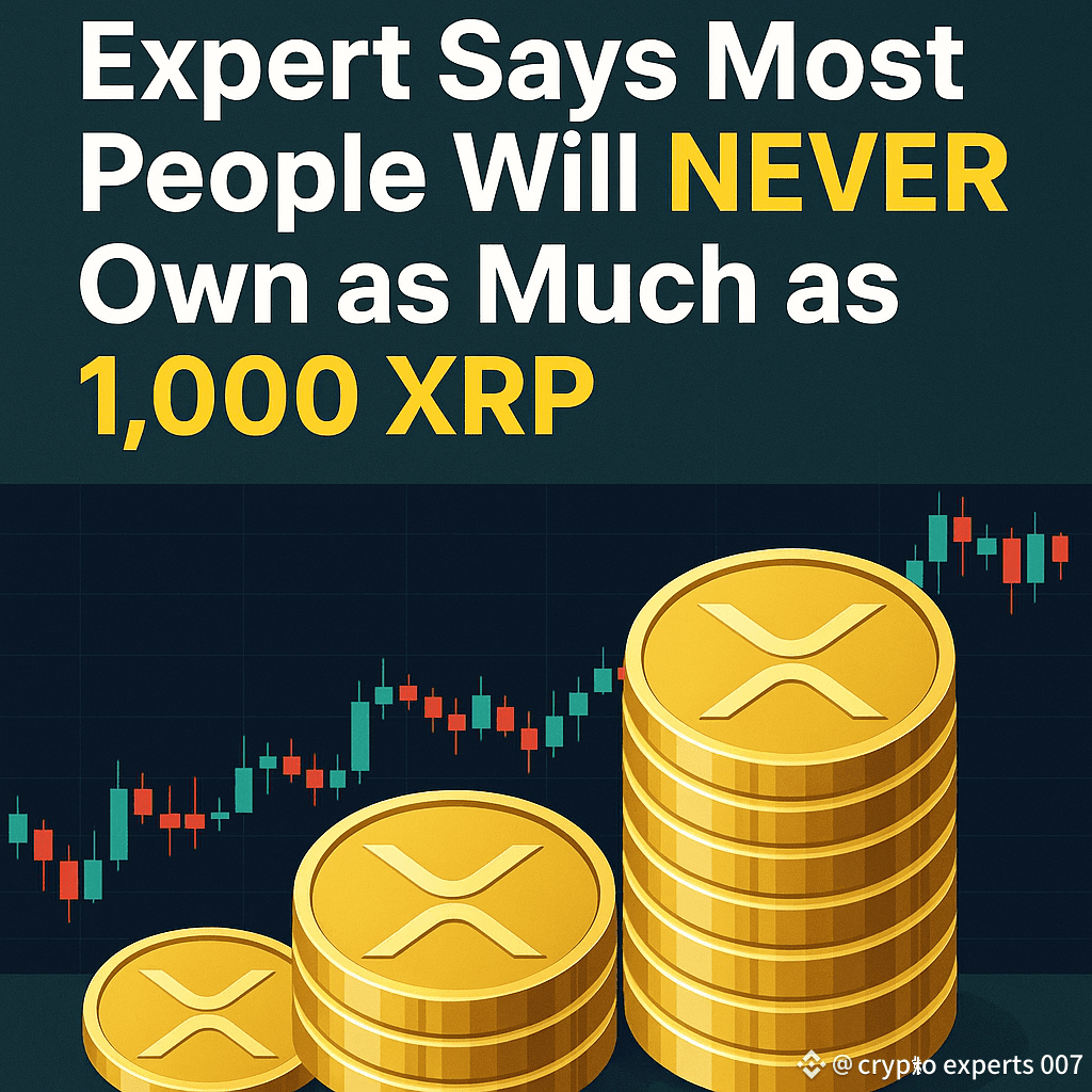 Expert Says Most People Will NEVER Own as Much as 1,000 | crypto experts  007 on Binance Square