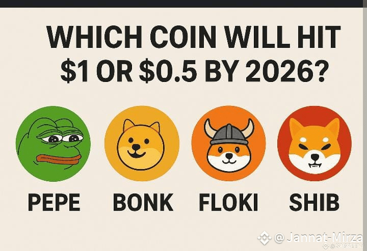 🚀 Will Meme Coins Hit $1 by 2026? Let's be real — coins | Jannat