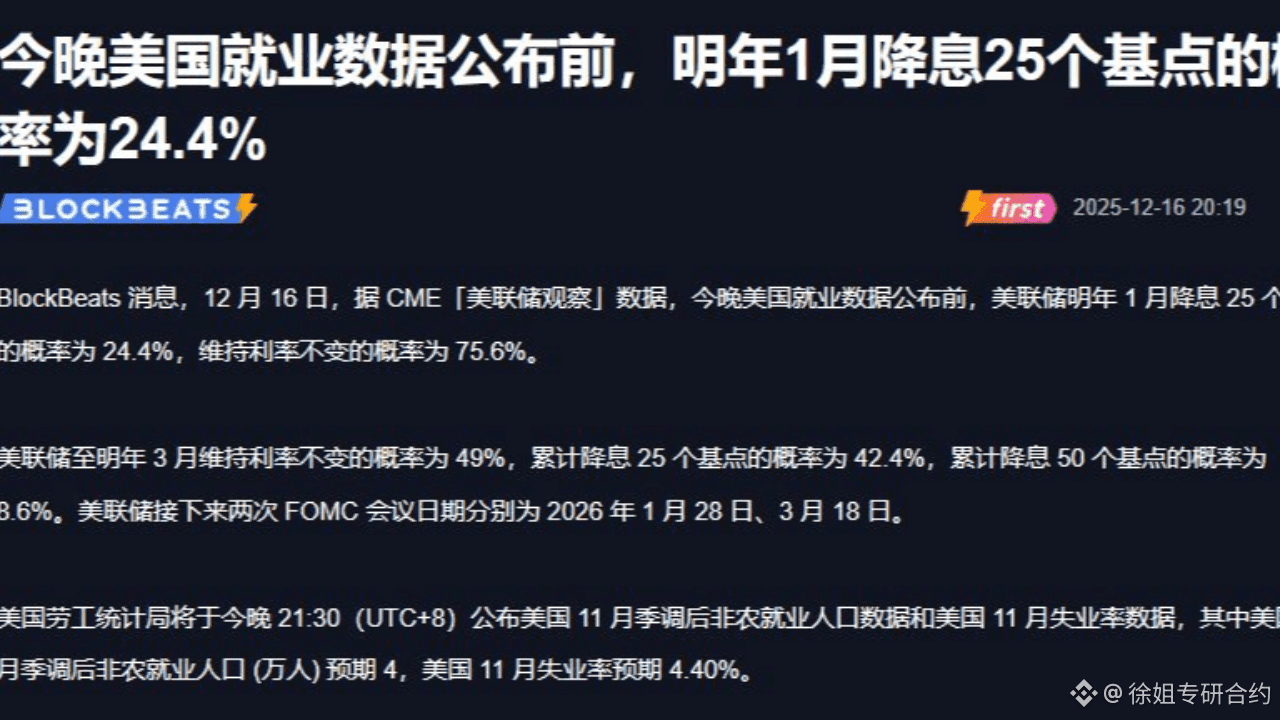 大的要来了！今夜非农数据注定不平凡，错过这篇肠子悔青！ | 徐姐专研合约发布于币安广场