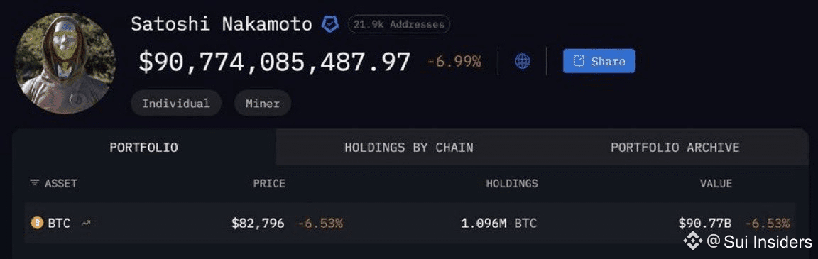 🚨 BREAKING: Bitcoin dev wallet down $45B from all-time | Sui Insiders ...