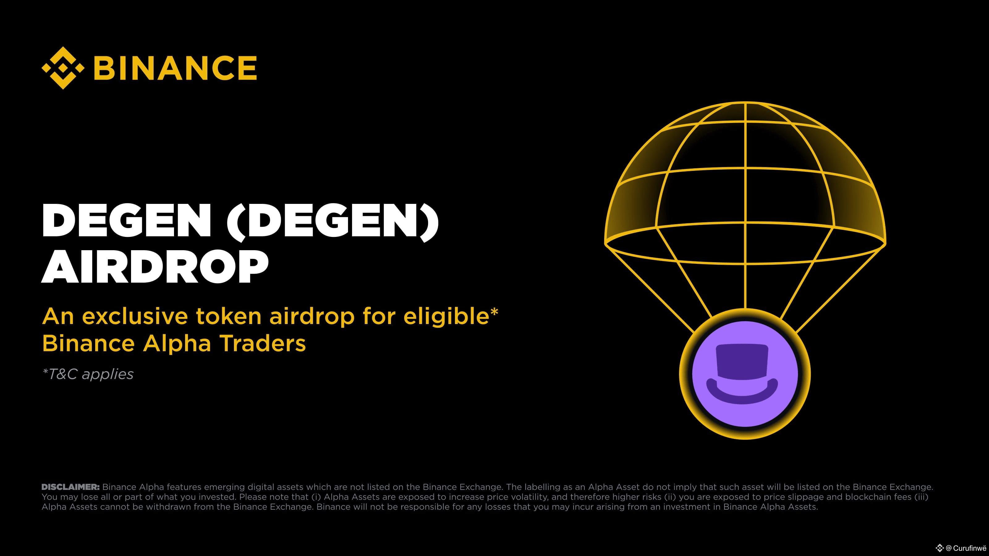 Degen ($DEGEN) is now live on Binance Alpha💫 🎁 Eligible | Curufinwë on  Binance Square
