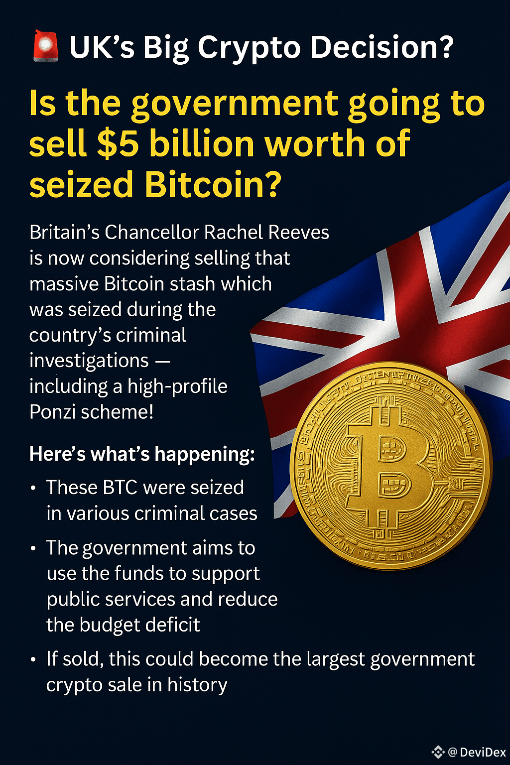 🚨 UKs Big Crypto Decision? Is the government ever going  DeviDex on  Binance Square