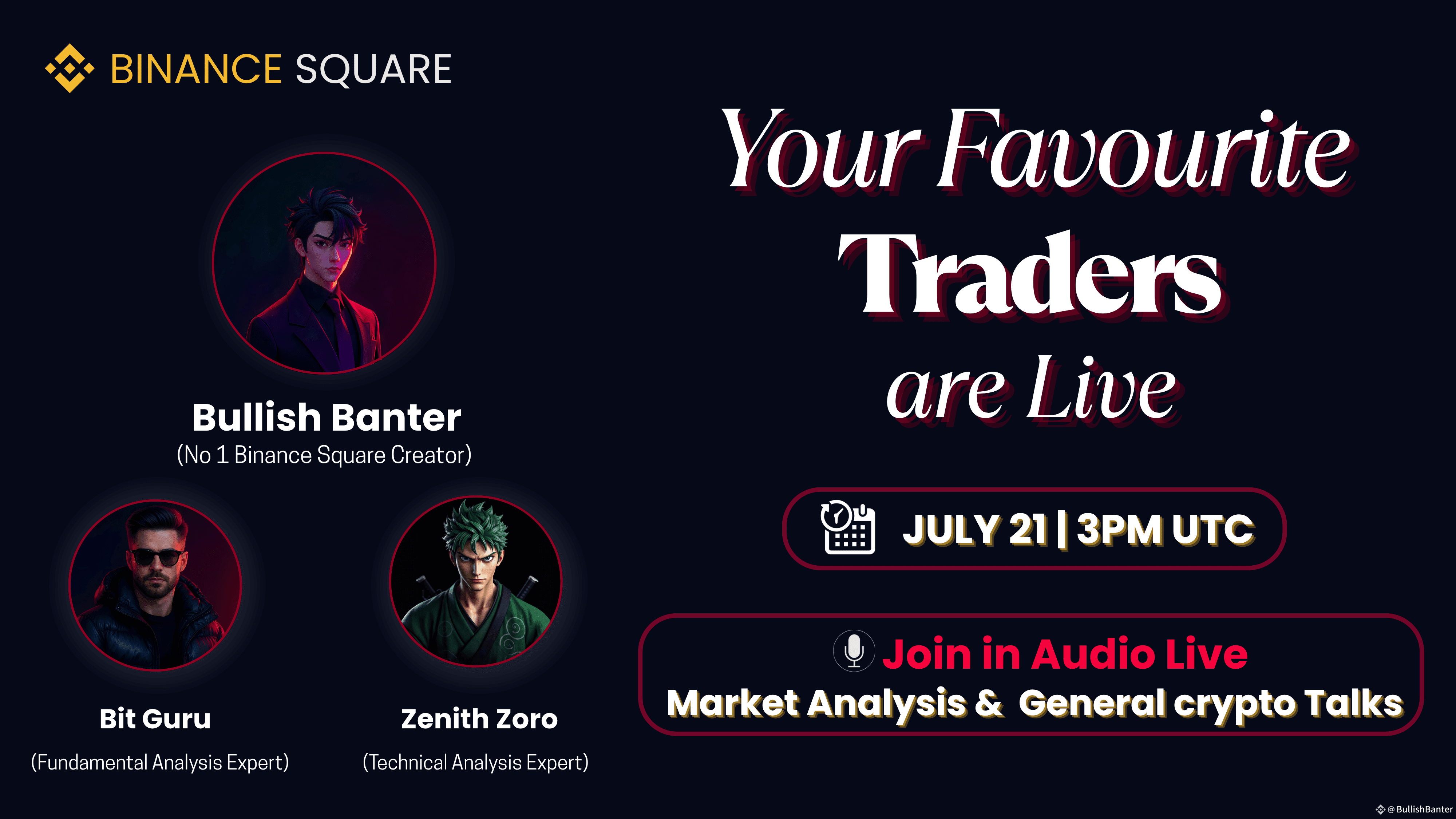 🎙️ 𝐋𝐈𝐕𝐄 𝐒𝐄𝐑𝐈𝐄𝐒 𝐀𝐍𝐍𝐎𝐔𝐍𝐂𝐄𝐌𝐄𝐍𝐓 – 𝐄𝐏𝐈  |  BullishBanter på Binance Square