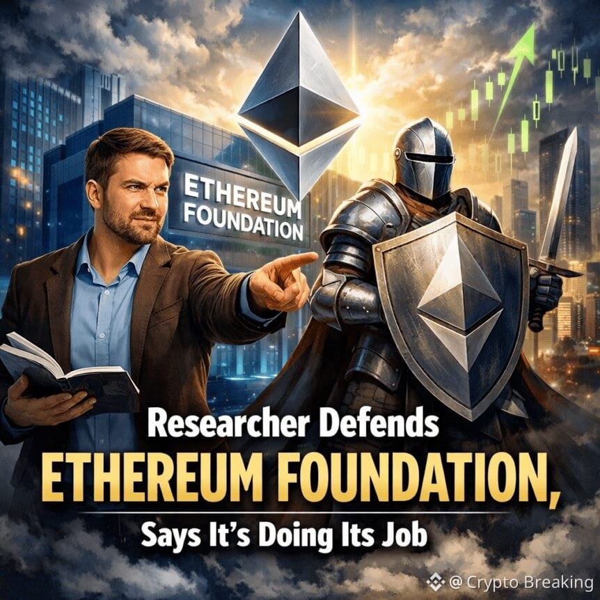 Researcher Defends Ethereum Foundation, Says It's Doing Its Job