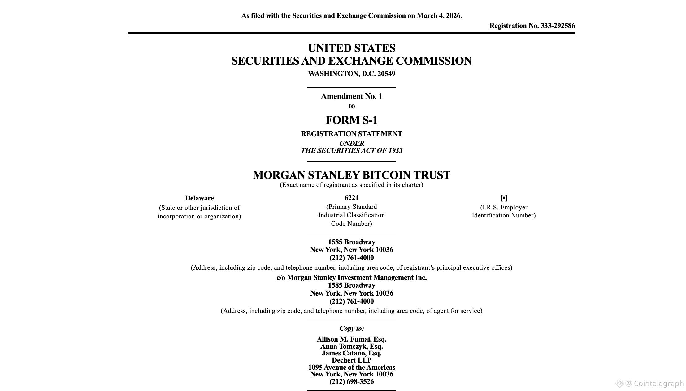 Morgan Stanley, Bitcoin ETF, ETF