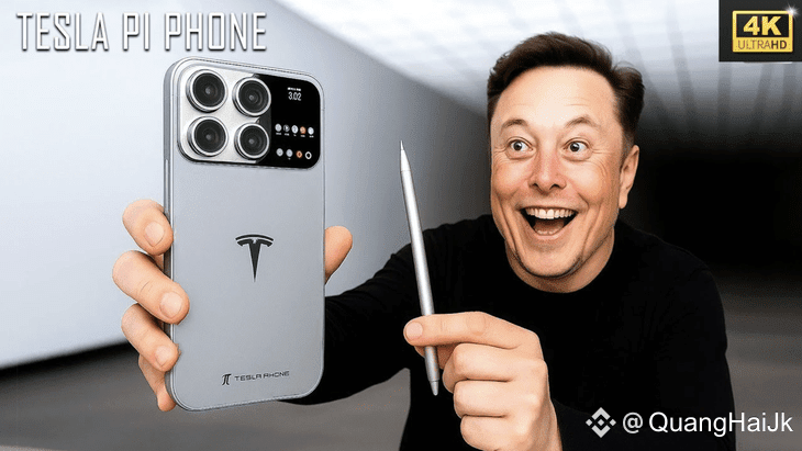 Thông tin 'Elon Musk chuẩn bị tung ra điện thoại Tesla Pi Phone để đối đầu iPhone 17' Pro MAX | QuangHaiJK على Binance Square