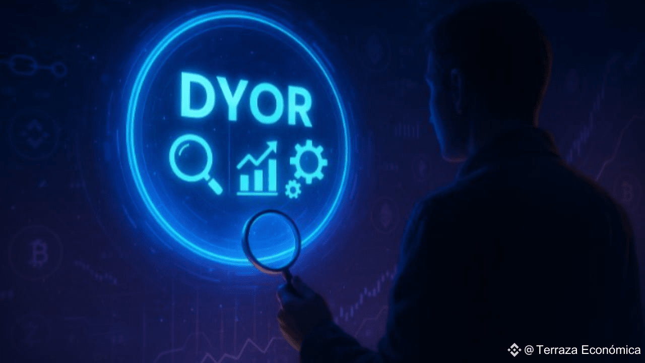 What is DYOR and why should you research before investing in  cryptocurrencies? | Terraza Económica on Binance Square