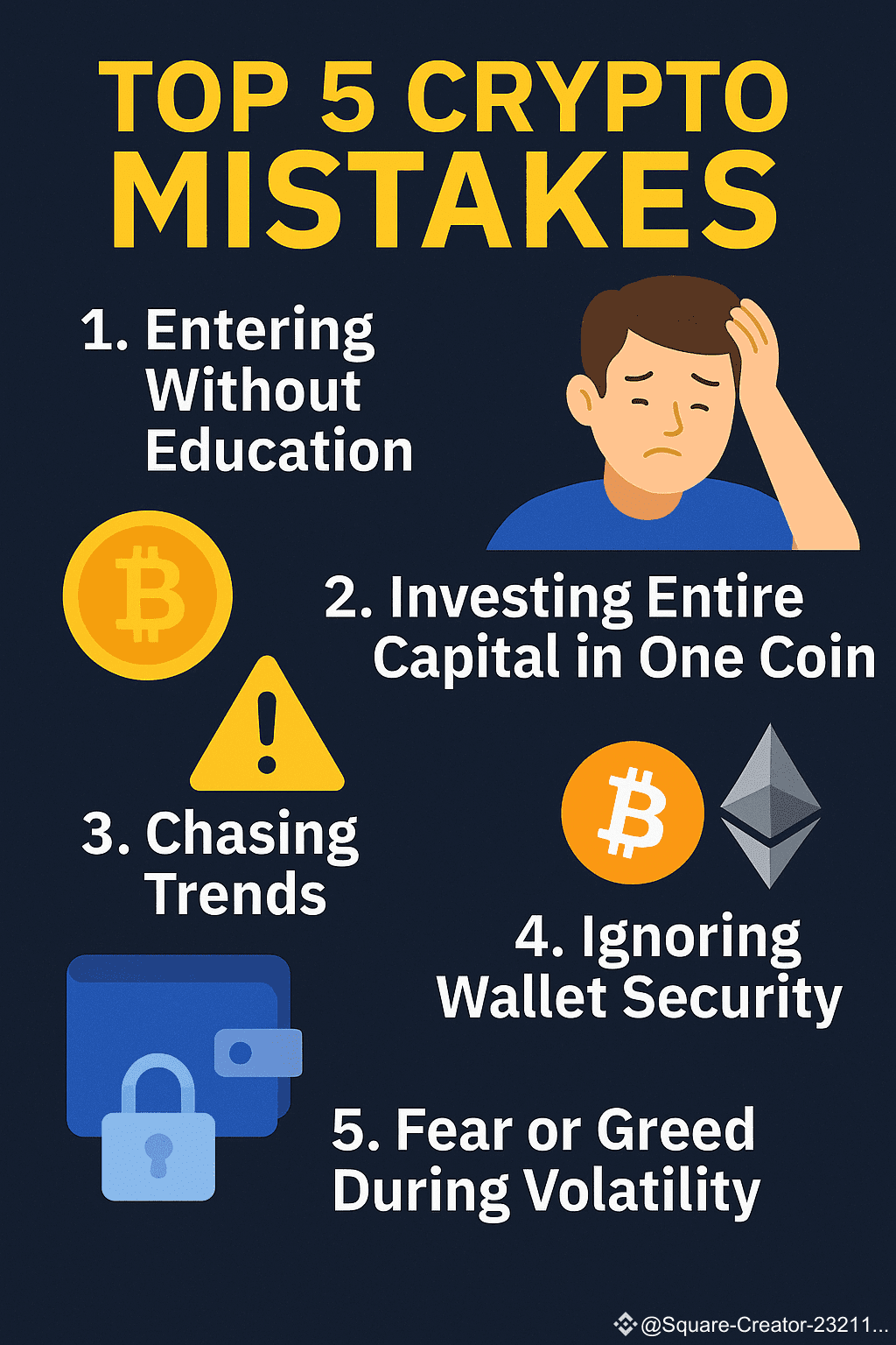 Top 5 Crypto Mistakes Beginners Make (and How to Avoid Them) | MOAZ AMR ...