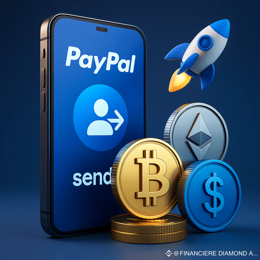 PayPal entre dans le game crypto : Le P2P passe au niveau supérieur |  FINANCIERE DIAMOND AVIS على Binance Square