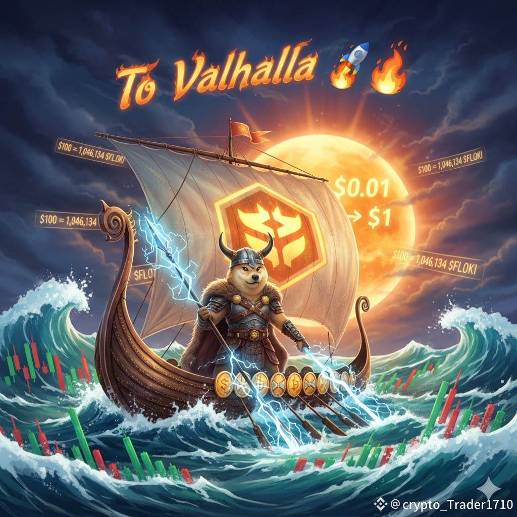 💥 $FLOKI TIME, VIKINGS! 🐕⚔️ 🚀 The Viking ship is | Crypto Trader 17 on  Binance Square