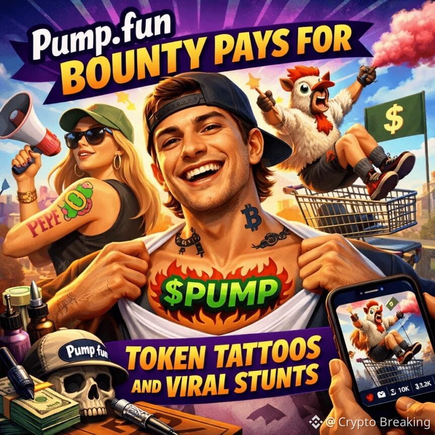 Pump.fun Bounty Pays For Token Tattoos And Viral Stunts