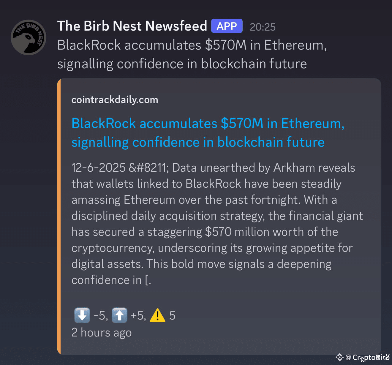 BlackRock accumulates $570M in | CryptoBirb on Binance Square
