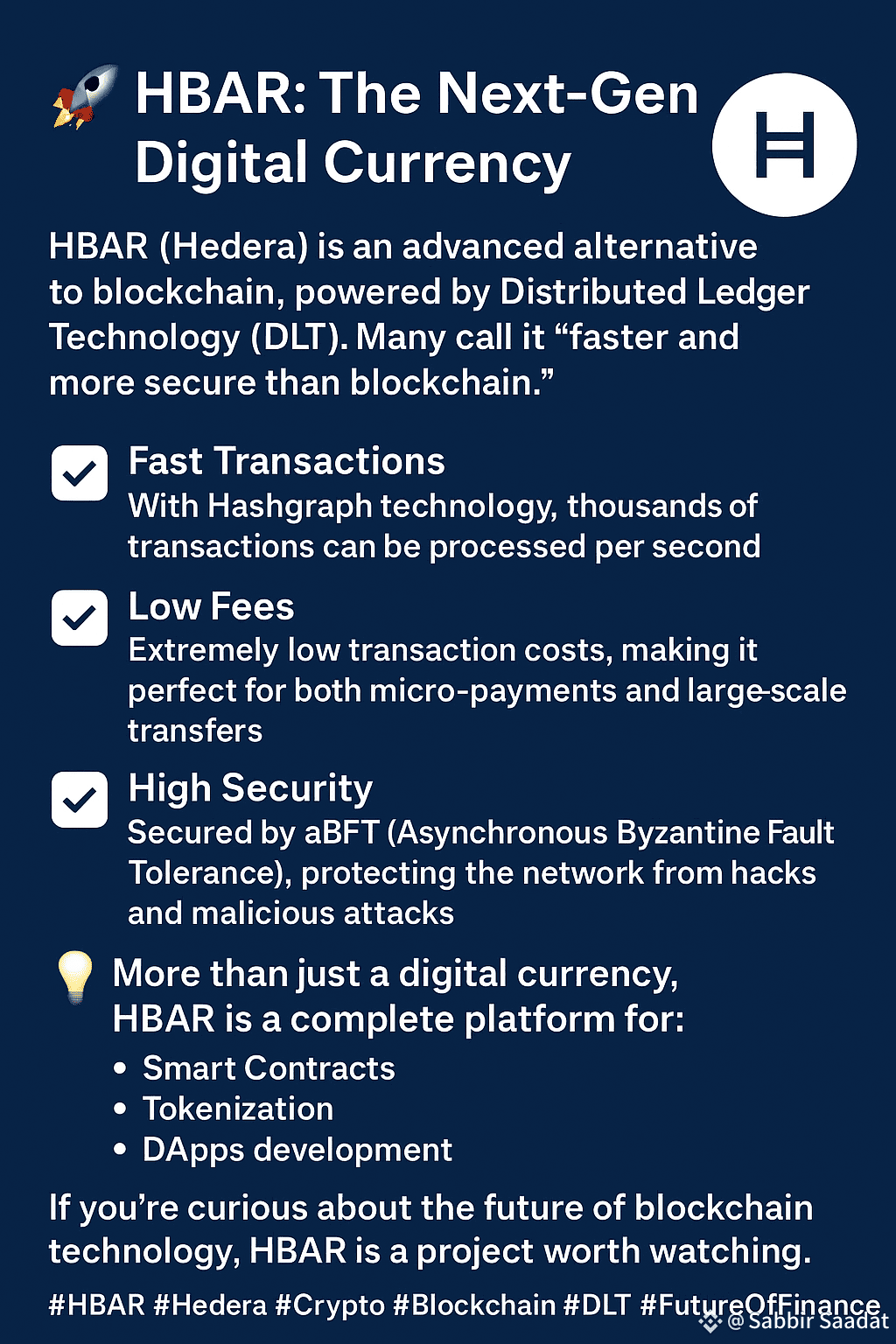 🚀 HBAR: La Moneda Digital de Nueva Generación 🔹 HBAR (Hed | Sabbir Saadat  en Binance Square